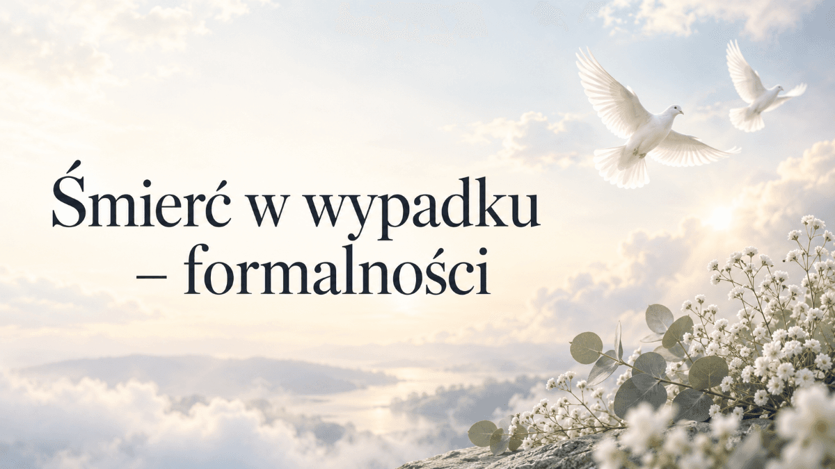 Śmierć w wypadku - jakie formalności trzeba załatwić?
